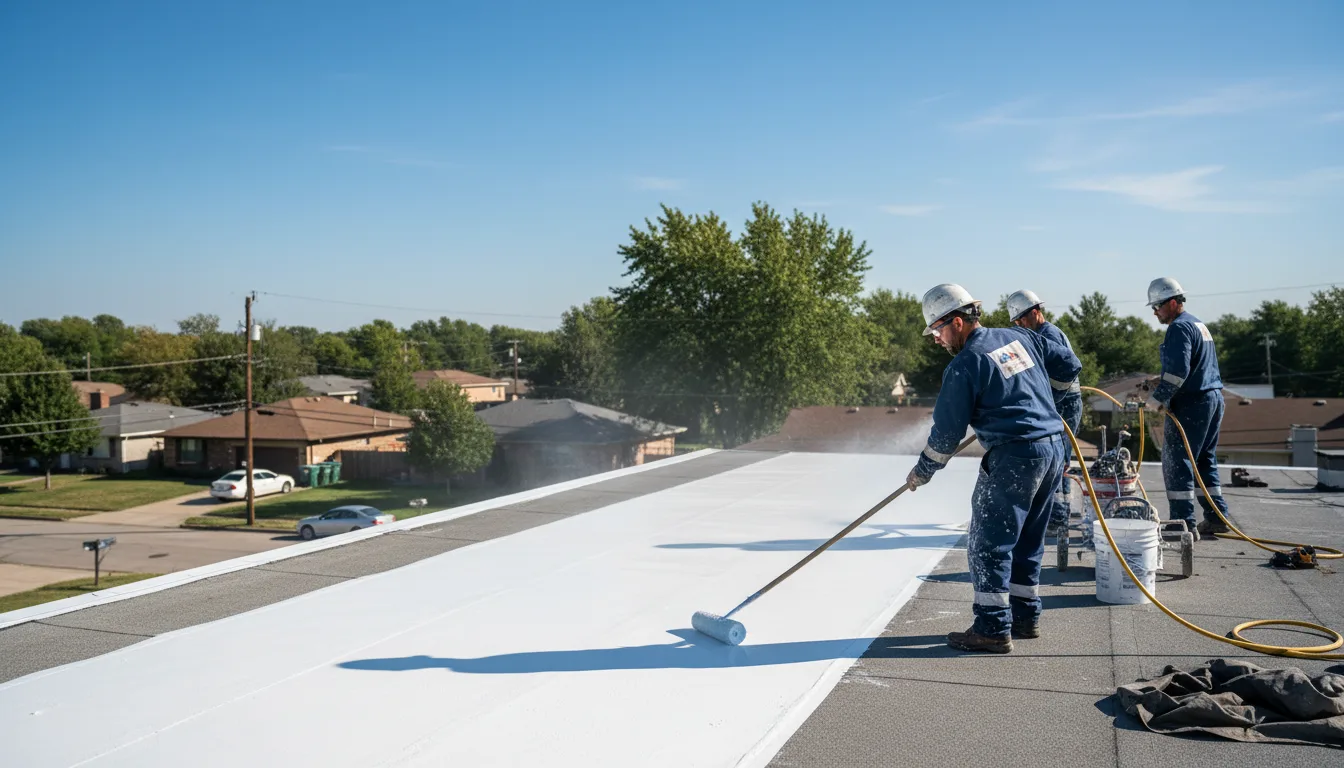 Commercial roof coating in Pryor, OK near me